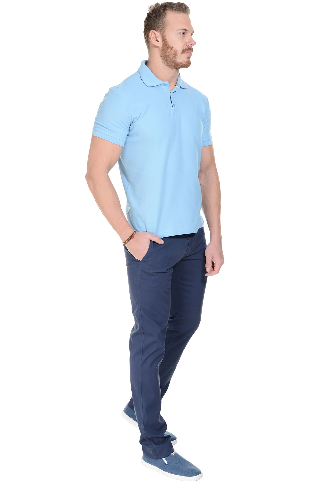 68239 Брюки  мужские blue (синие) El-Risto  Одежда для официантов  размер 58/170-176  - Вид №4