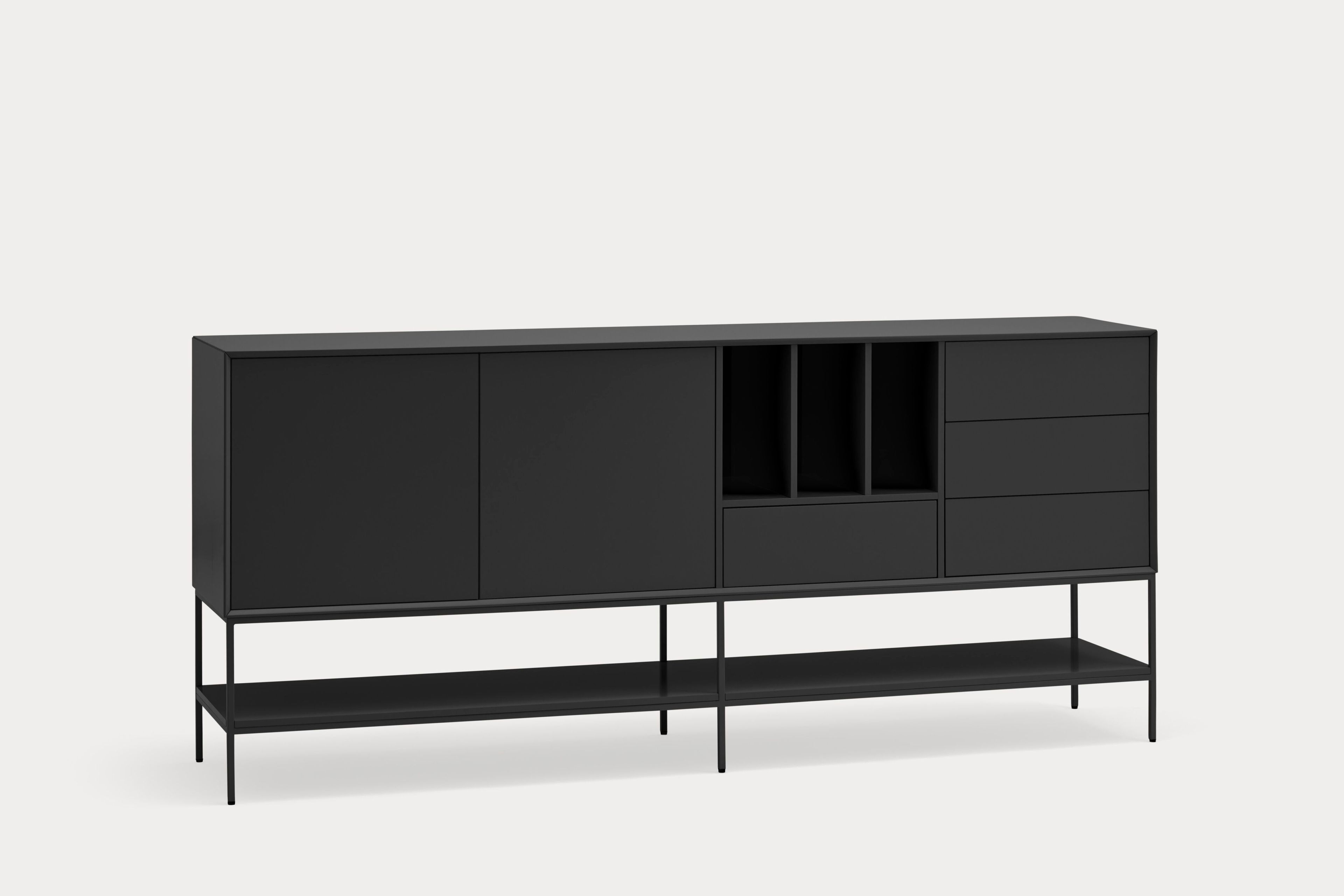 Шкаф из МДФ с распашными дверцами и ящиками TEULAT Platt ARCH-00010353 - Вид №11