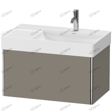 XS406209292 XSquare Тумбочка подвесная Каменно-серый шелковисто-матовый лак Duravit