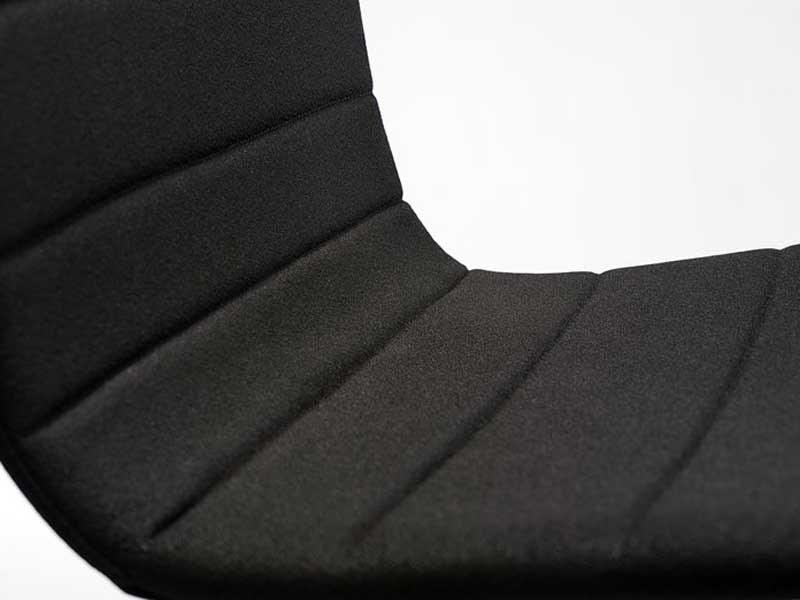 Inday Высокий табурет со спинкой, обитой тканью или кожей Tesa 744 - Вид №1