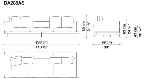 B&B Italia 3-х местный тканевый диван Dock sun-id-1376507 - Вид №153