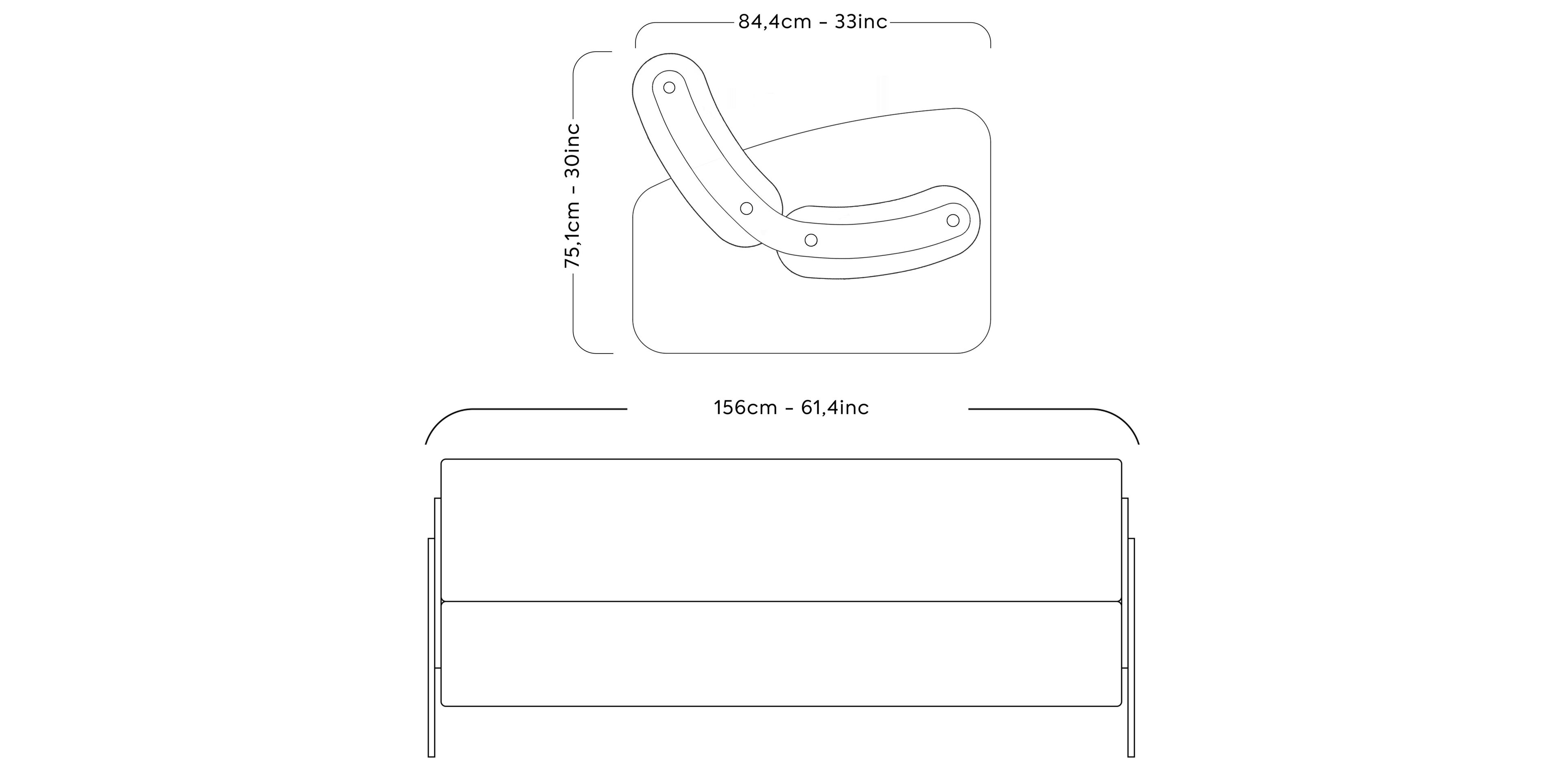 2-местный линейный диван KUUMO MW03 ARCH-00078652 - Вид №8