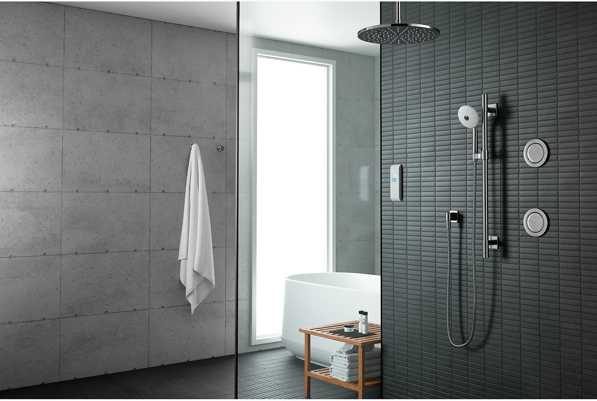 KOHLER Цифровой интерфейс DTV Prompt с тремя выходами и переключателем на эко-режим K-558-E-1CP  - Вид №3