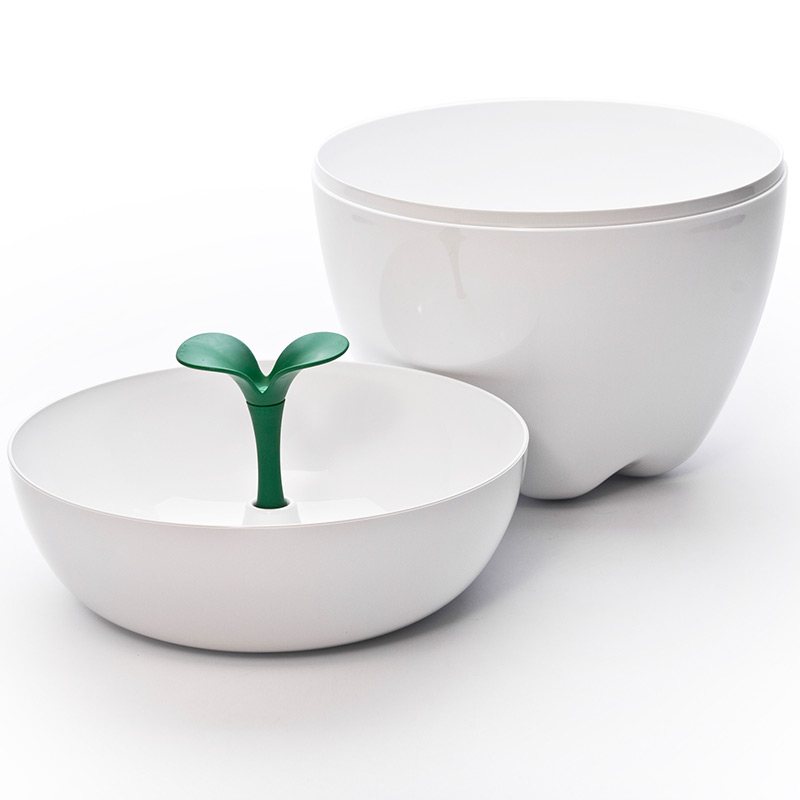 QL10034-WH Контейнер happle мини белый Qualy  - Вид №2