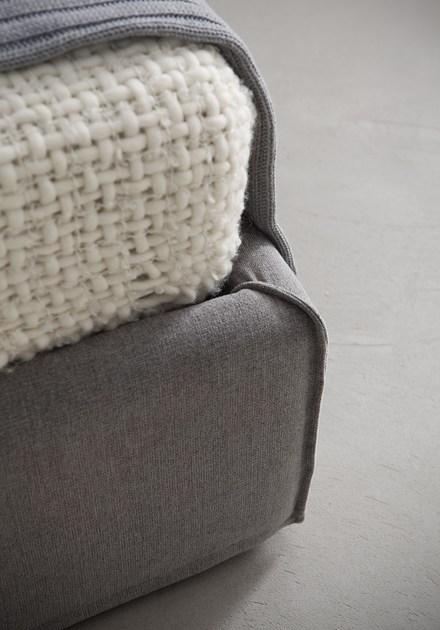 Chaarme Letti Двуспальная кровать со съемным чехлом из ткани sun-id-1477823 - Вид №2