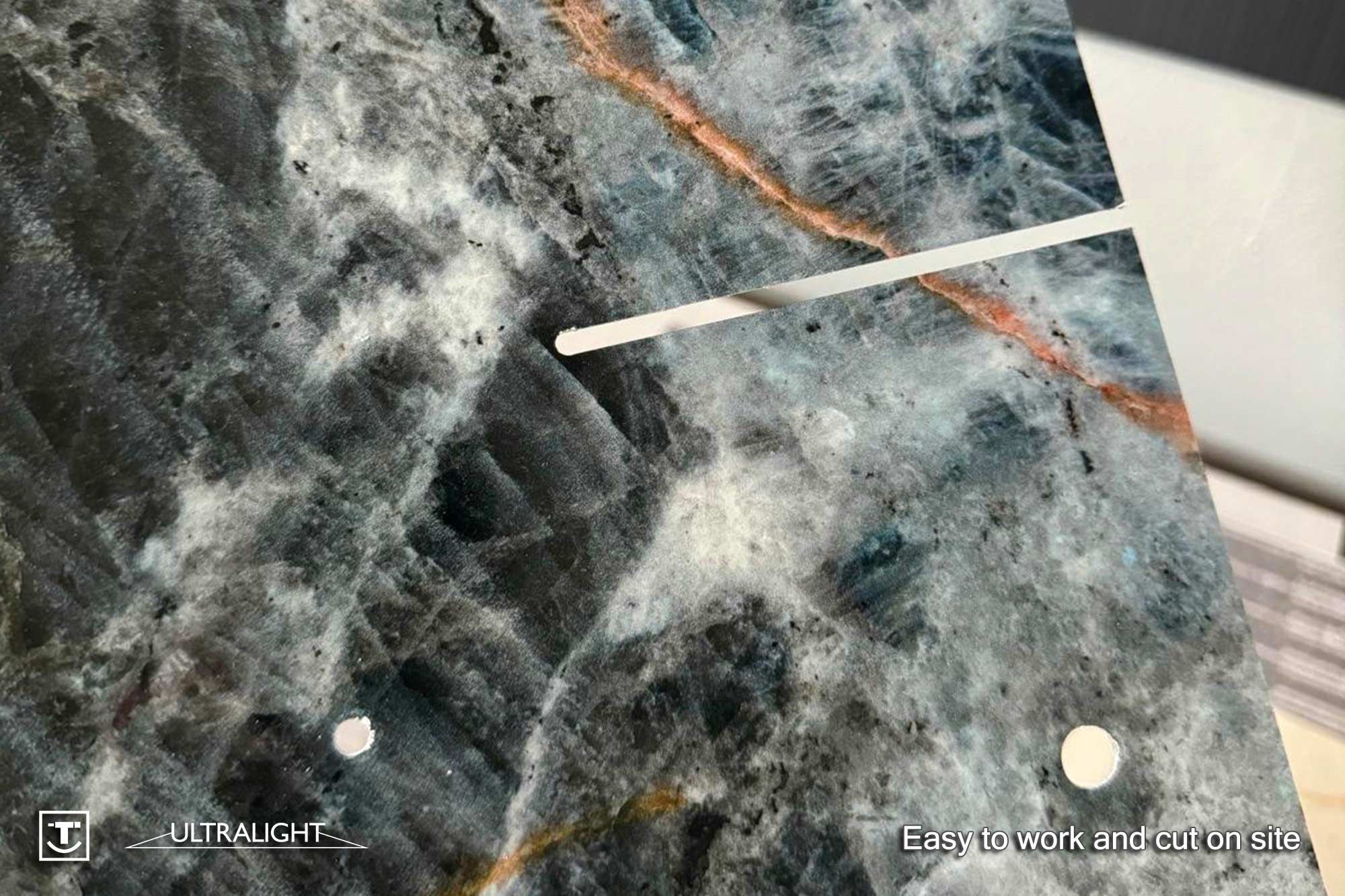 Ультратонкая алюминиевая декоративная панель Tecnografica CREMA AVORIO ARCH-00086437 - Вид №14