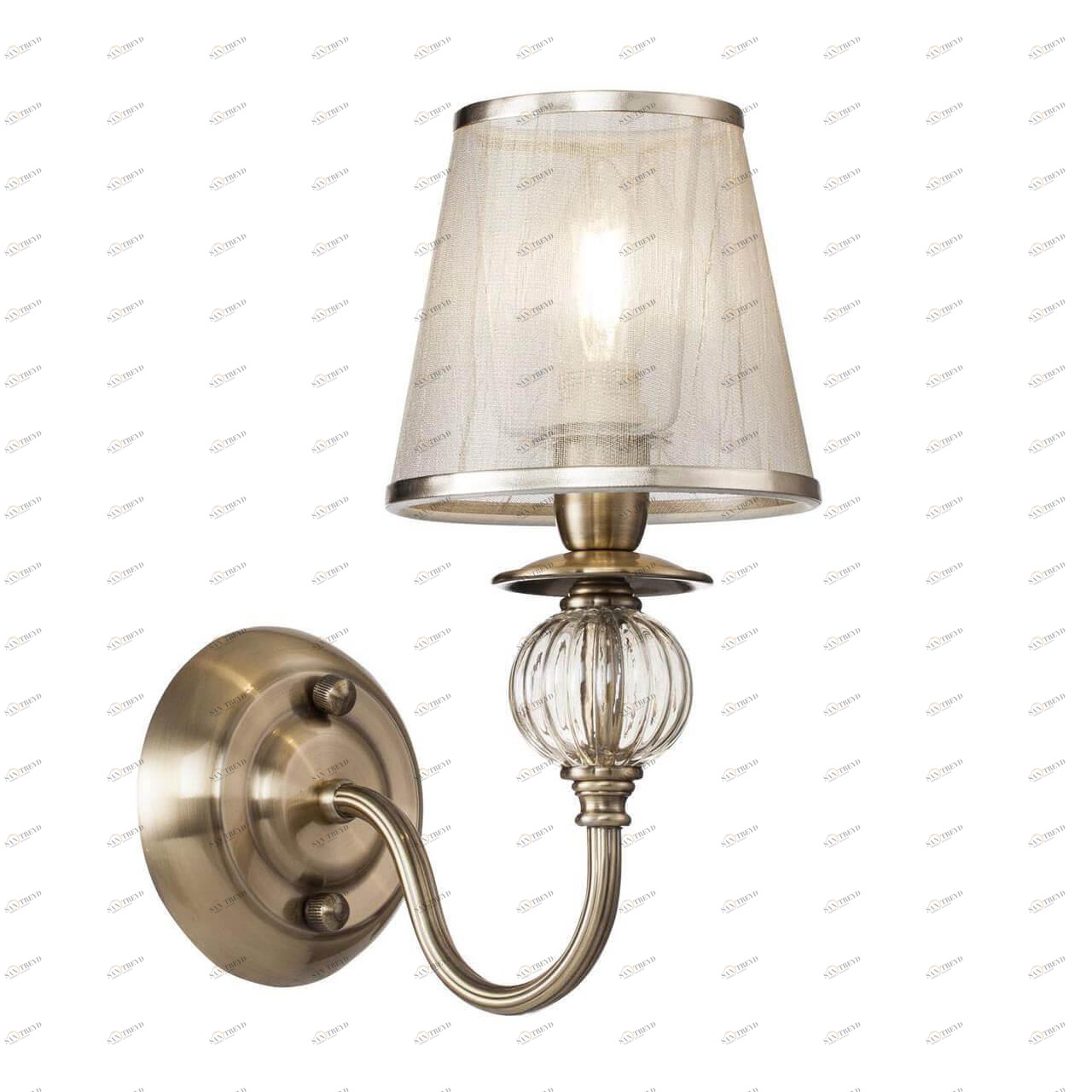 Бра металлическое с абажуром бронзовое Inessa FR2685WL-01BZ FREYA INESSA 00-3928993 Бронза 