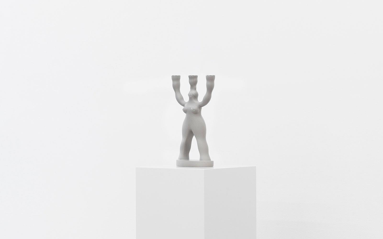 243919 Manikhin 3-arm Candlestick Grey Normann Copenhagen  - Вид №3