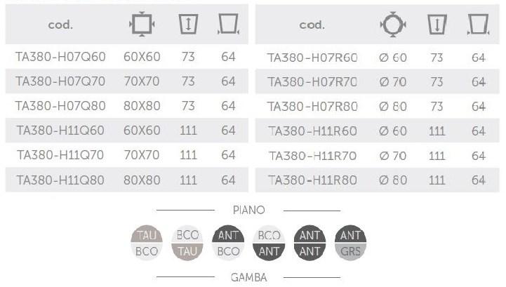 Lyxo Design Круглый стол из hpl со складной столешницей sun-id-1476625 - Вид №2