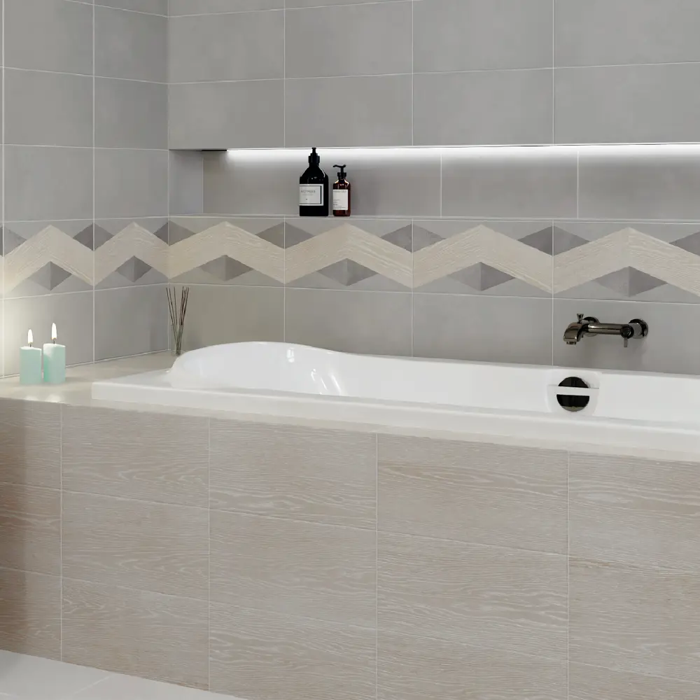 Настенная плитка KREAFORTA Mersey Wood 20x40 см 1.62 м² матовая цвет бежевый 89413662 STLM-2088819