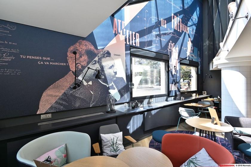 BARRISOL Акустическая натяжная стена с подсветкой из ткани для интерьера sun-id-1483202 - Вид №3