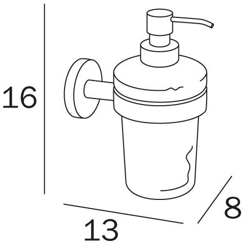 INDA® Дозатор мыла со стеклянной стенкой Gealuna A10120 - Вид №2