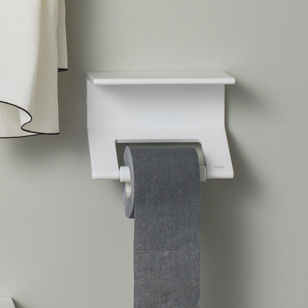 EVLI100EVER Life Design Держатель туалетной бумаги с полкой - Lissom Lissom Непрозрачный белый - Вид №2