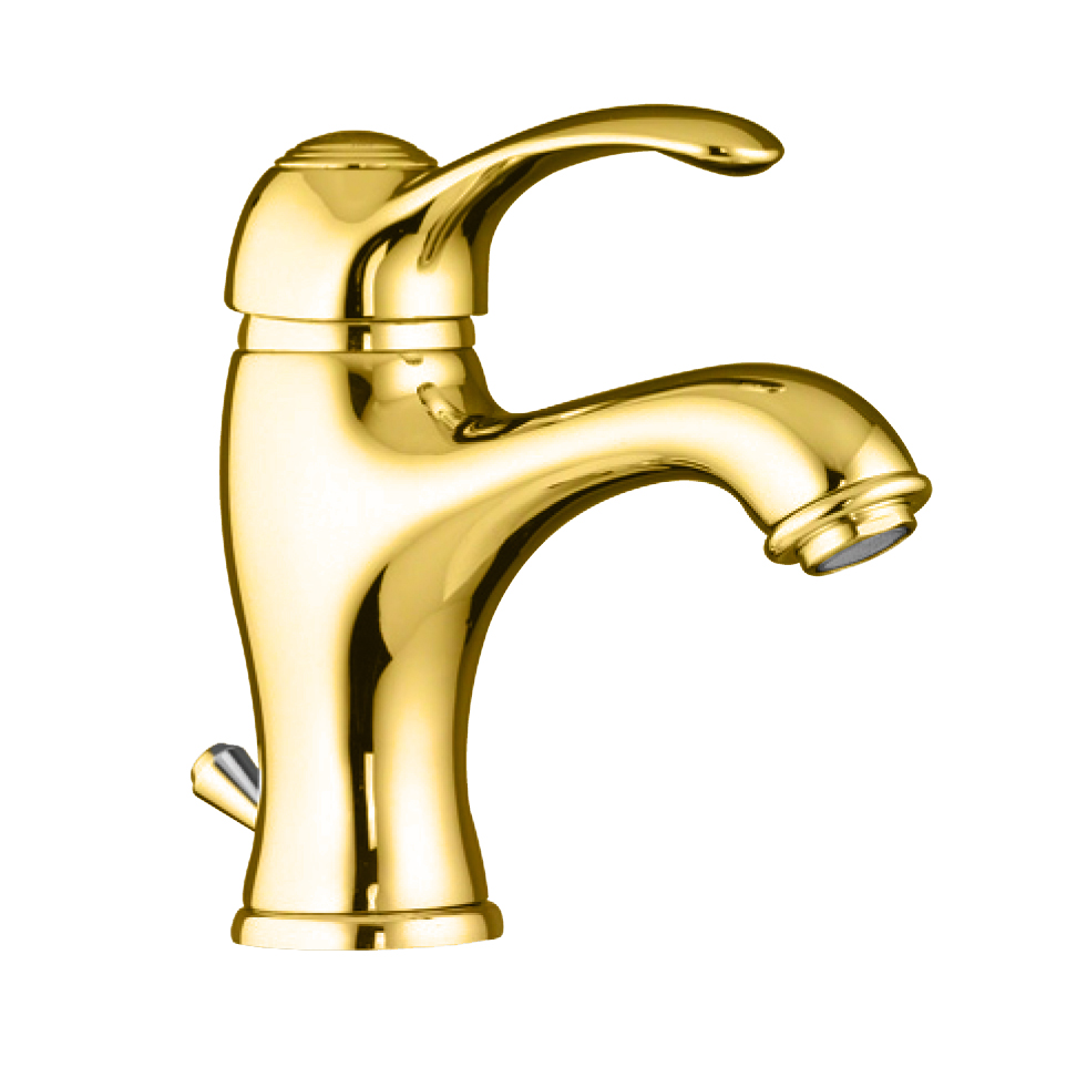 47OO5221 Смеситель на раковину , золото Fiore JAFAR  - Вид №1