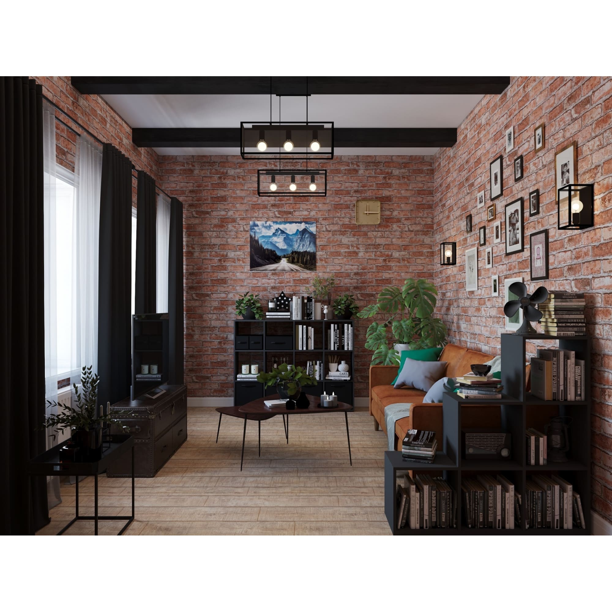 81932594 Горшок цветочный ø20 h18 см v3.5 л керамика чёрный Адель Santreyd - Вид №5