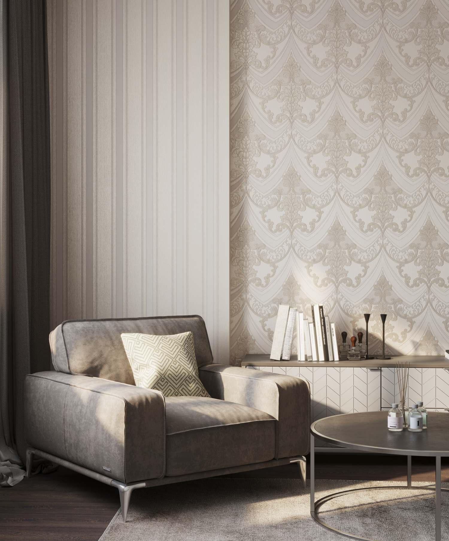 Рулон обоев основа Флизелиновая HC71285-41 Home Color Мин. заказ 8 рулонов HC7128541 - Вид №6