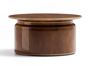 Круглый керамический садовый журнальный столик