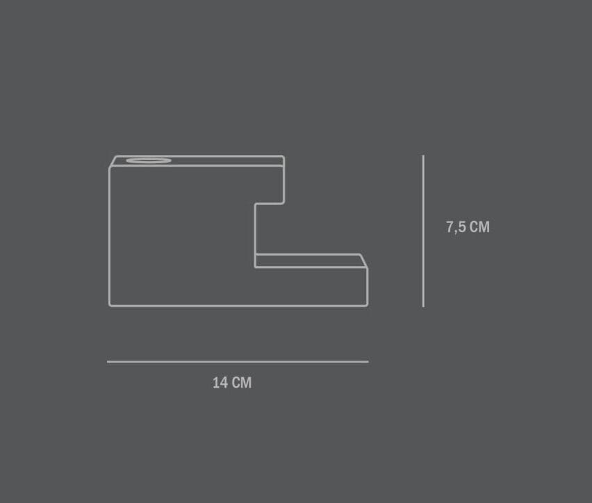 Мраморный подсвечник 101 Copenhagen Brick ARCH-00140821 - Вид №3