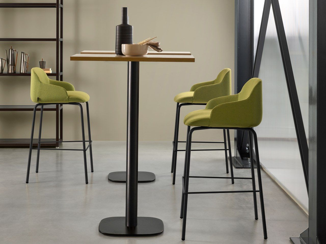 Барный стул с подставкой для ног Quinti Sedute ARCH-00001947 - Вид №2