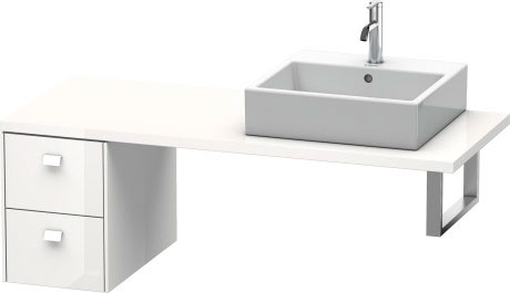 BR513509191 Brioso Шкафчик для консоли Серо-коричневый декор Duravit - Вид №2