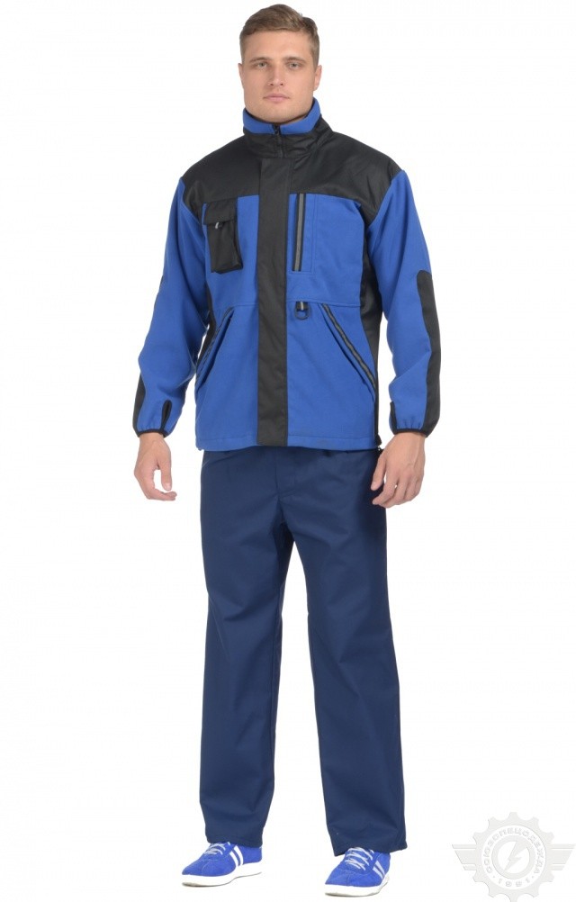 61349 Куртка "Мастер" темно-синяя-черная  Зимняя спецодежда  размер XXL(56-58)  - Вид №3