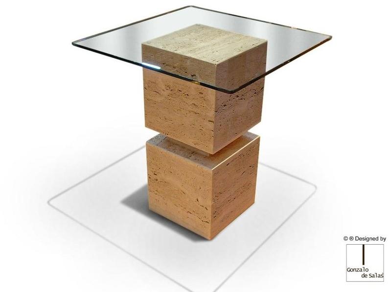 Gonzalo De Salas Прямоугольный журнальный столик из травертина Venus sun-id-1487588 - Вид №2