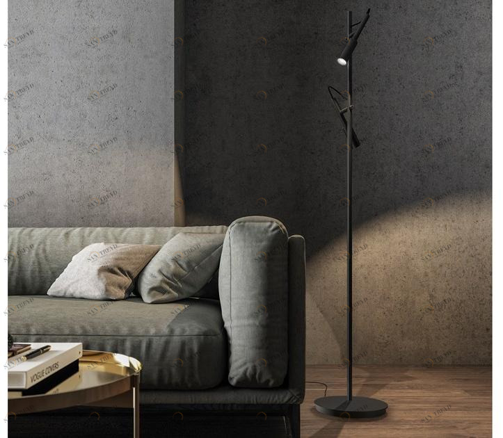 PANZERI Регулируемый светодиодный торшер из алюминия Tubino sun-id-1409178