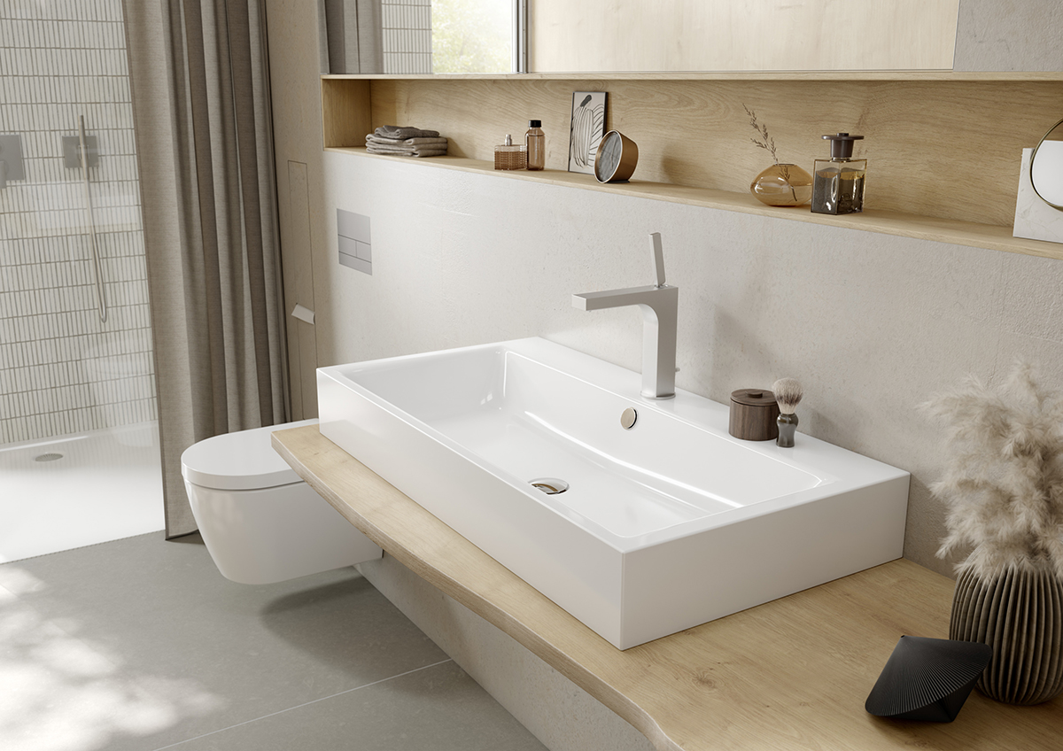 Умывальник KALDEWEI Сталь эмалированная 3156 1 альпийский белый 315633191 - Вид №5