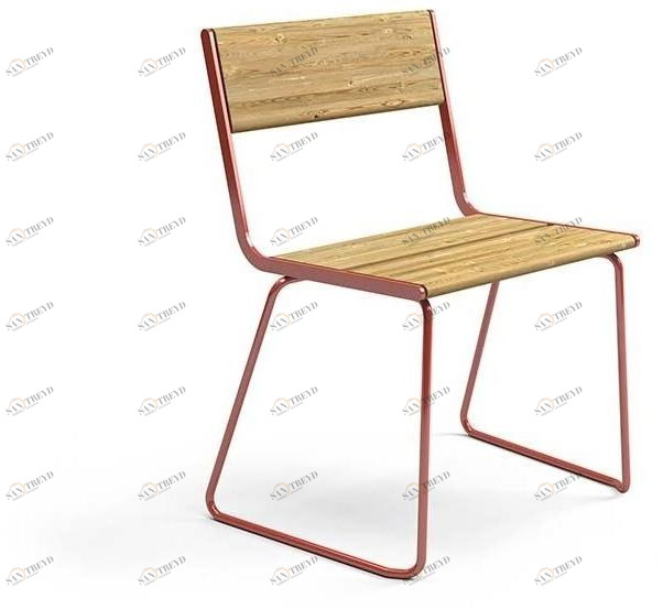 VESTRE Стул для улицы из лакированной стали April go sun-id-1506026