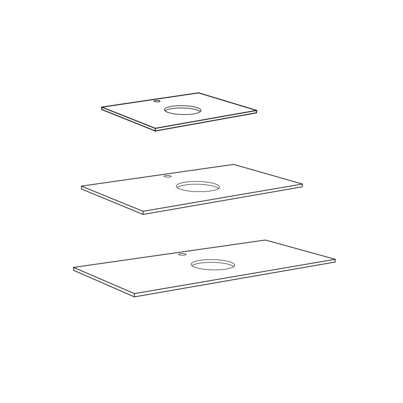 20071274 Рабочая Стойка 1010X462X12 Серый Матовый Силикон Westerbergs  - Вид №2
