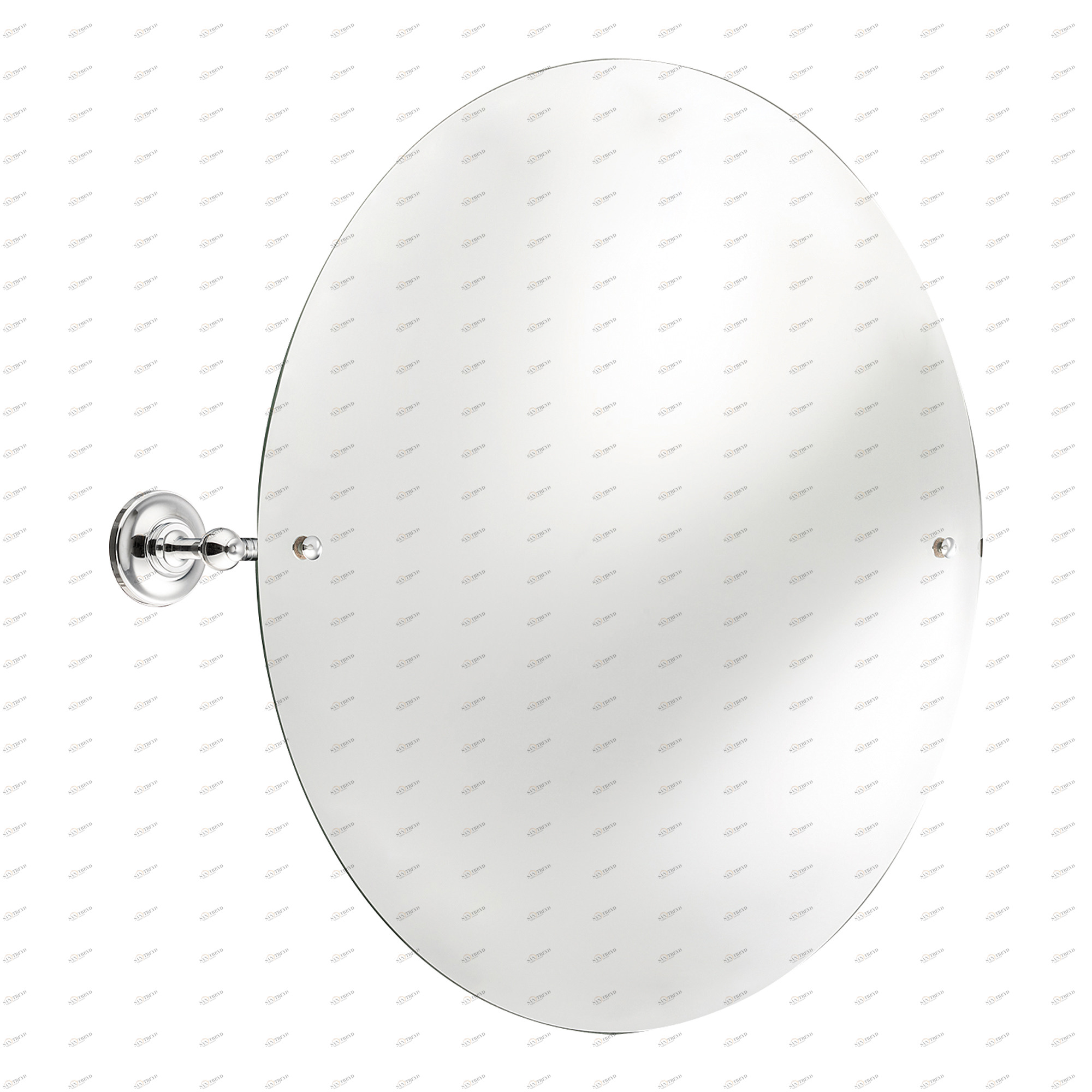 Traditional bathrooms Круглое винтажное зеркало Tb685.ag Glas / messing / porzellan 