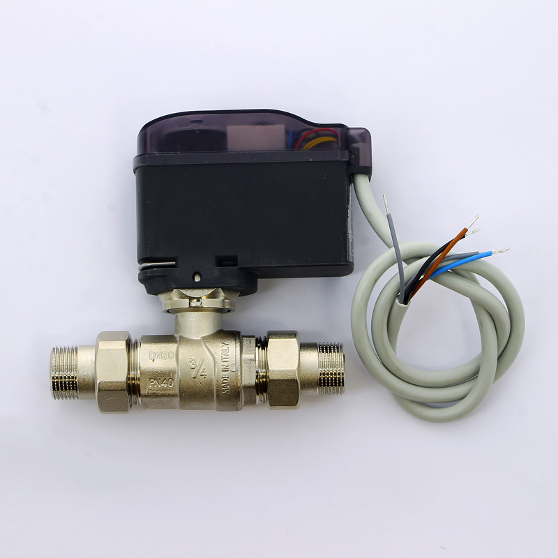 Кран шаровой с разъемными соединениями НН двухходовой MODULO COMPACT с сервоприводом EMMETI 3/4" 01425802