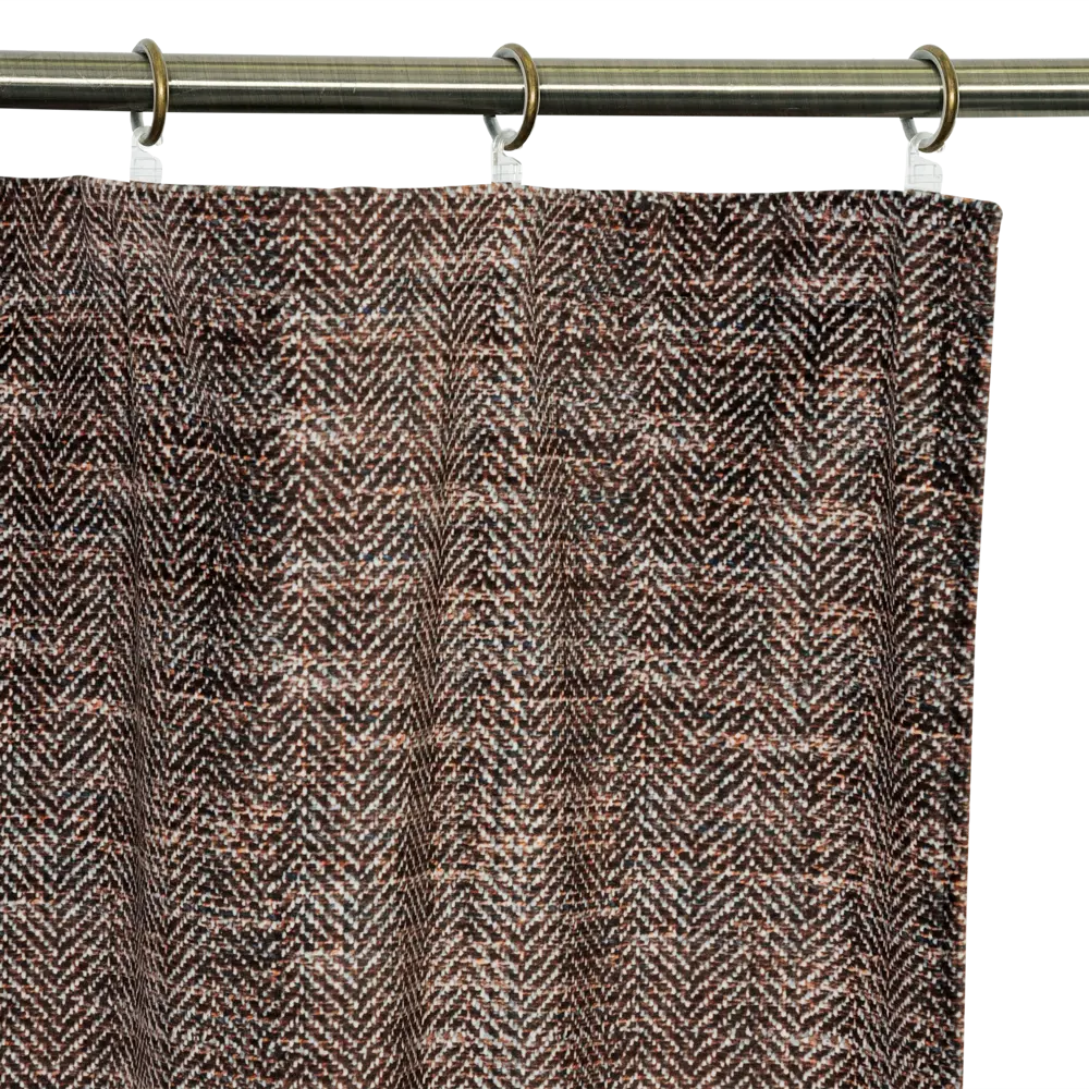 Штора на ленте «Тайга» 200x280 см цвет коричневый GARDEN STLM-2029375 - Вид №2