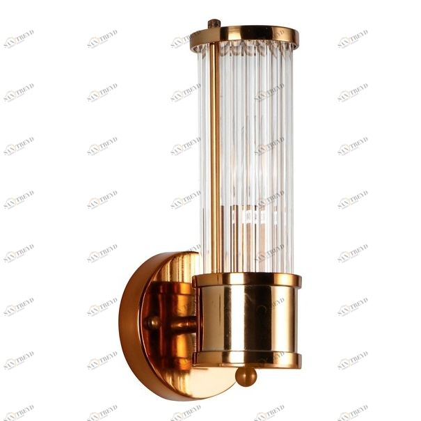 Светильник настенный золотистый Claridges 1 Brass KM0768W-1 brass DELIGHT COLLECTION  00-3882869 Золото 