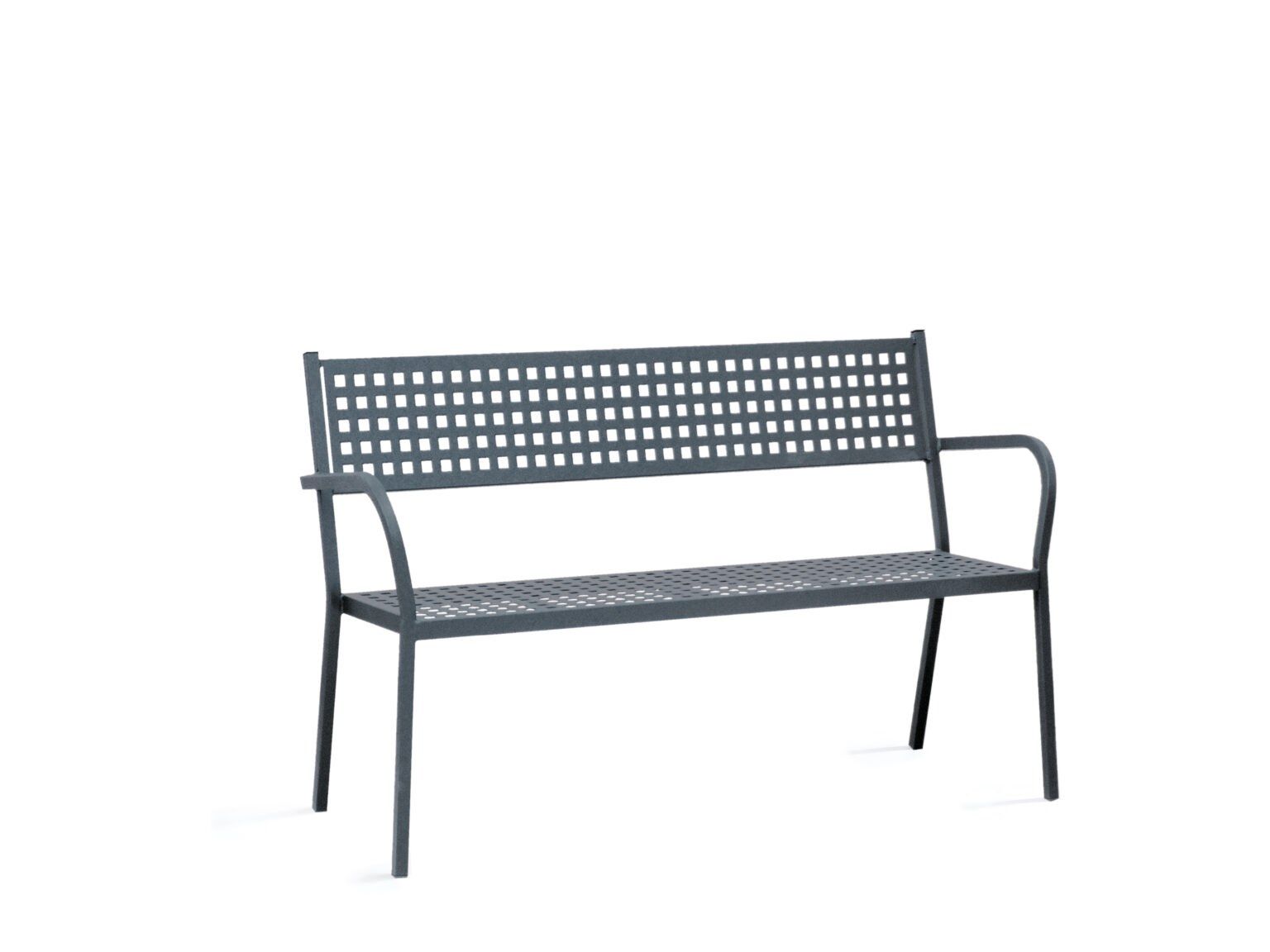 Металлическая садовая скамейка с подлокотниками Vermobil ARCH-00062963 - Вид №3