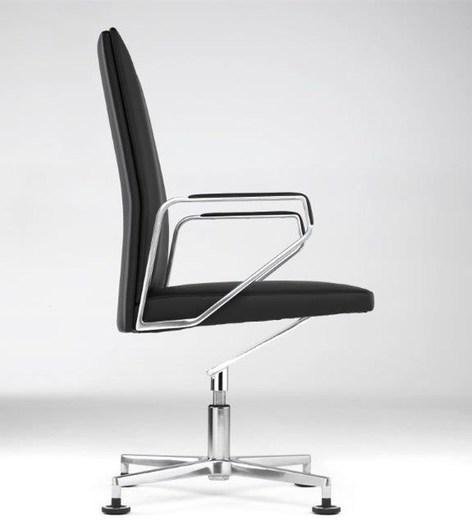 Spiegels Офисное кресло в коже с 4-мя спицами и подлокотниками .pilot s Ps1101 - Вид №1