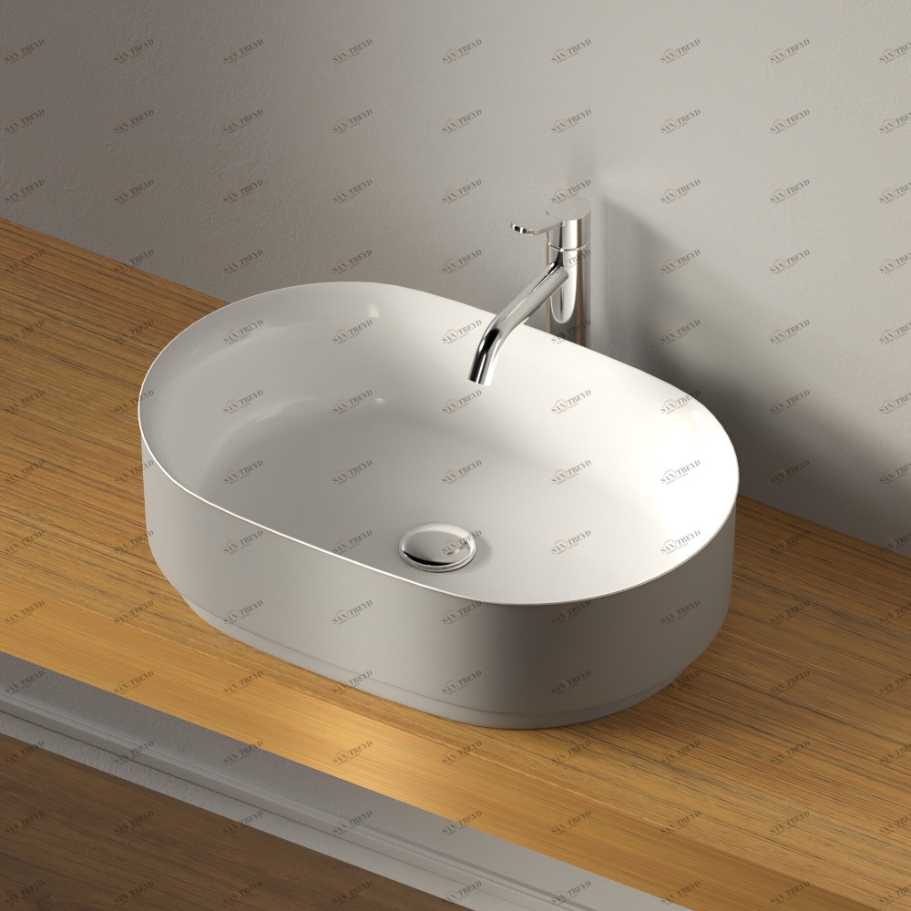 ACER0708PZL Накладная раковина на столешницу  овальная Agape 