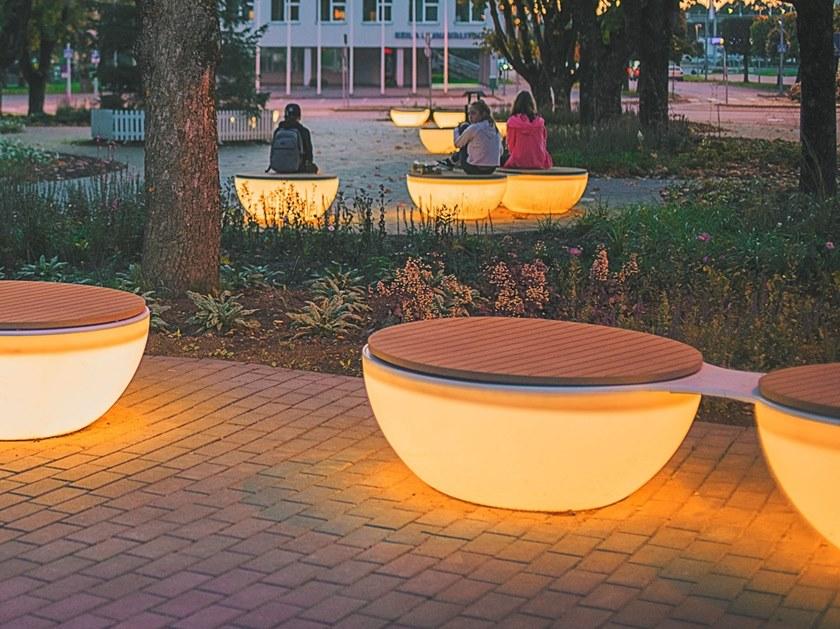 Väliala Круглая скамья из тика без спинки sun-id-1438892 - Вид №1