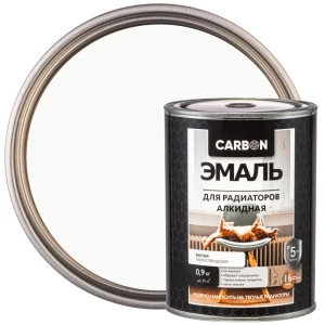Эмаль для радиаторов Carbon 0.9 кг цвет белый 82739835 STLM-2003936