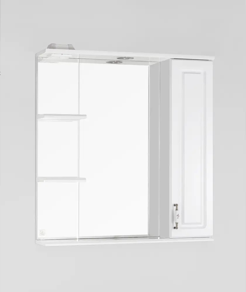 91551754 Шкаф для ванной комнаты Style line ЛС-00000051 с подсветкой 83x75см STLM-0978748