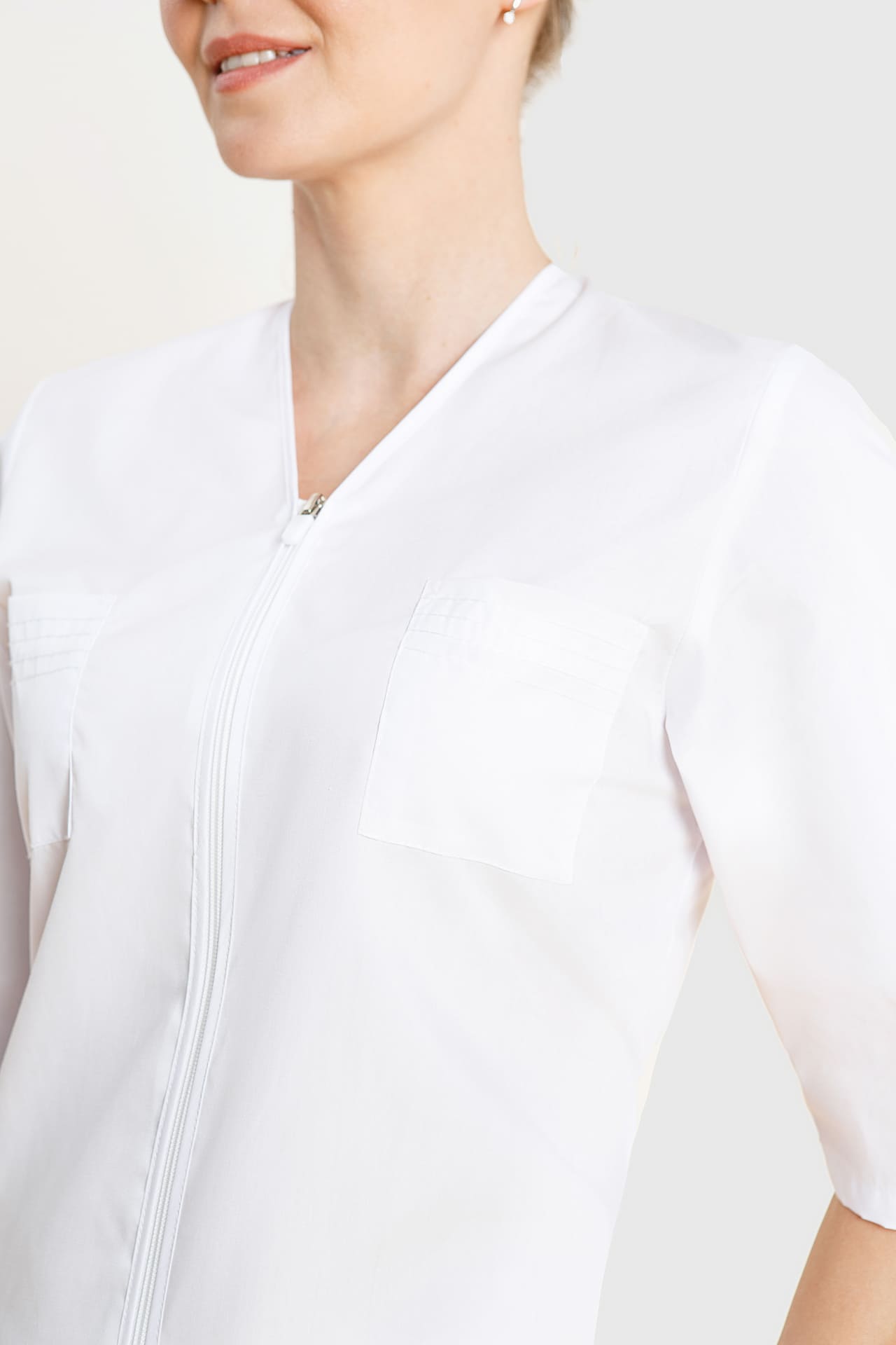 66199 Куртка "Сервис" белая  Медицинская одежда  размер 62/158-164 Спецодежда  - Вид №7