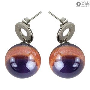 4459 ORIGINALMURANOGLASS Серьги Уран - Коллекция Antica Murrina - муранское стекло OMG 4 см