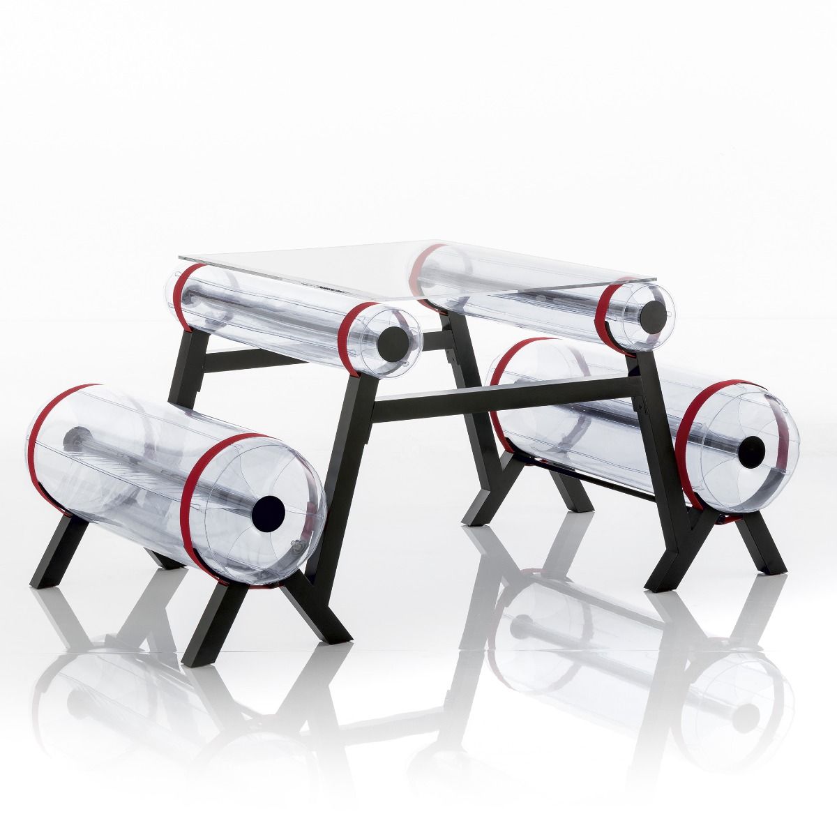 MOJOW ZIBA стол 1м Прозрачный TZCN1001TR