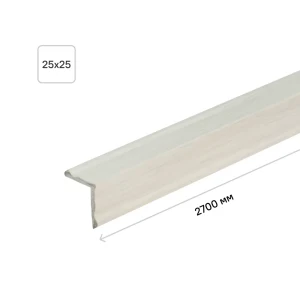 Угол 25x25x2700 мм ПВХ вспененный цвет белое дерево 18133442 STLM-2098934