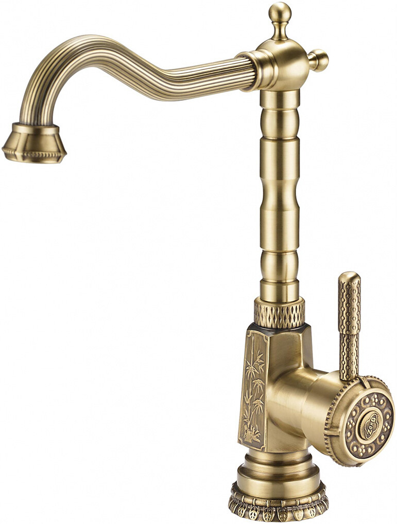 Смеситель ZorG Antic A 306K-BR для кухонной мойки, бронза