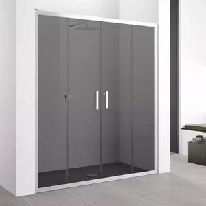 Двери в нишу 182 см ZEPHYROS 2A Novellini ZEPHYROS с дымчатым серым стеклом