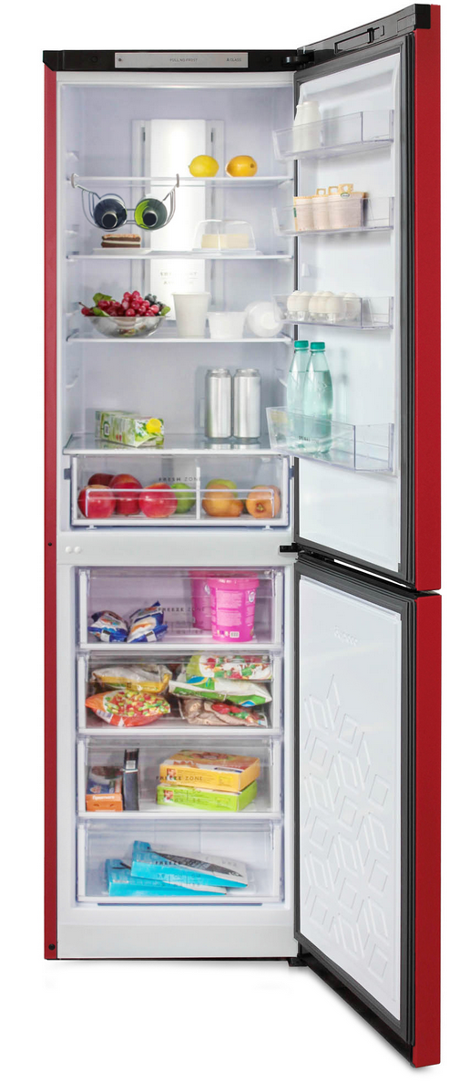 9185846 Холодильник с морозильником   Бирюса H980NF красный STDN-0075463 - Вид №2