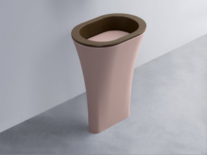 AMLA65-CA+AMPILO-CP+AMCOLO-CP Раковина Amedeo Ovale отдельностоящая cielo Enjoy + Amedeo