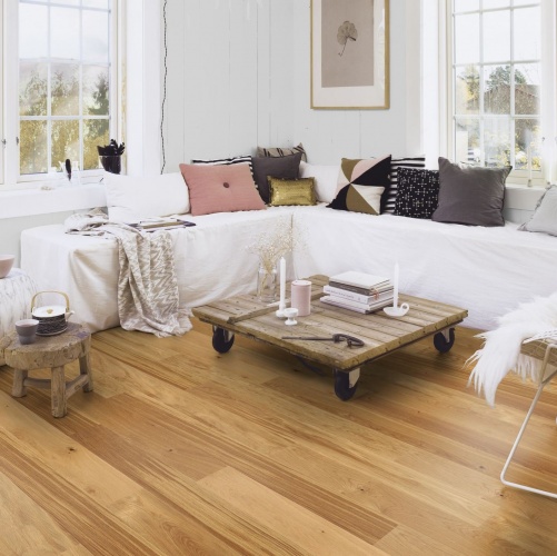 Инженерная доска Boen Finesse Rustic Live Natural Ированная С 2v Фаской Дуб Рустик с брашью (Текстурированная) 1350х135 мм EBLE4KFD - Вид №7