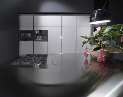 RIFRA Кухня с островом в чистом глянцевом белом лаке Fly sun-id-1426814 - Вид №3